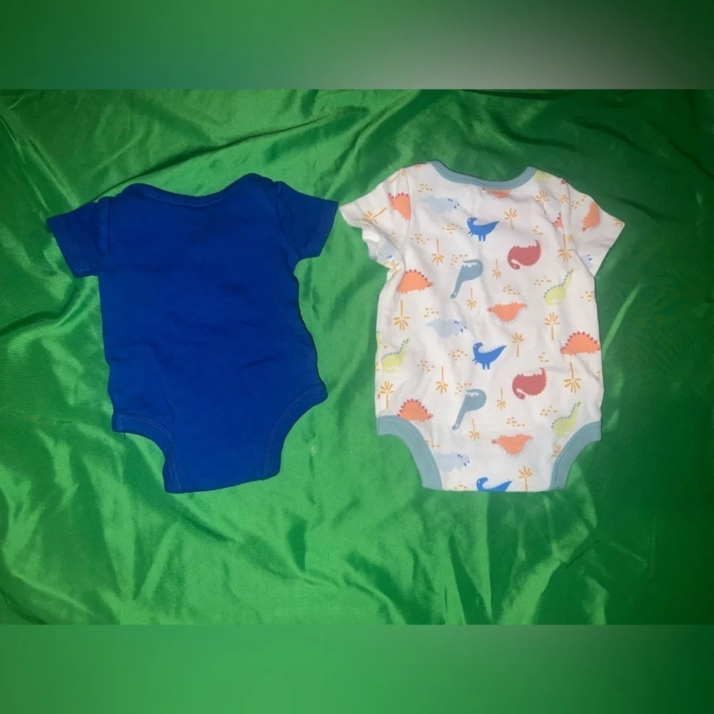 Cuter Version of Dad Bodysuit Set - Blue and White Newborn